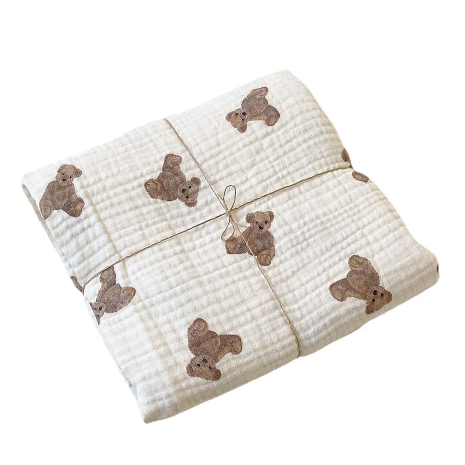 Whoamigo Baby Gauze Swaddle Wrap - Muslin Blanket - Bear Print - Air Conditioned Quilt - Walmart.... | Walmart (US)