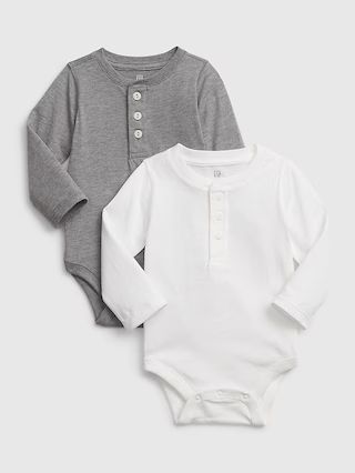 Baby Henley Bodysuit (2-Pack) | Gap (US)