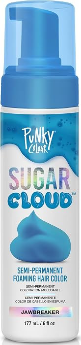 Punky Colour Sugar Cloud Jawbreaker - Semi-Permanent Foaming Hair Color, Vibrant Blue Foam Hair D... | Amazon (US)