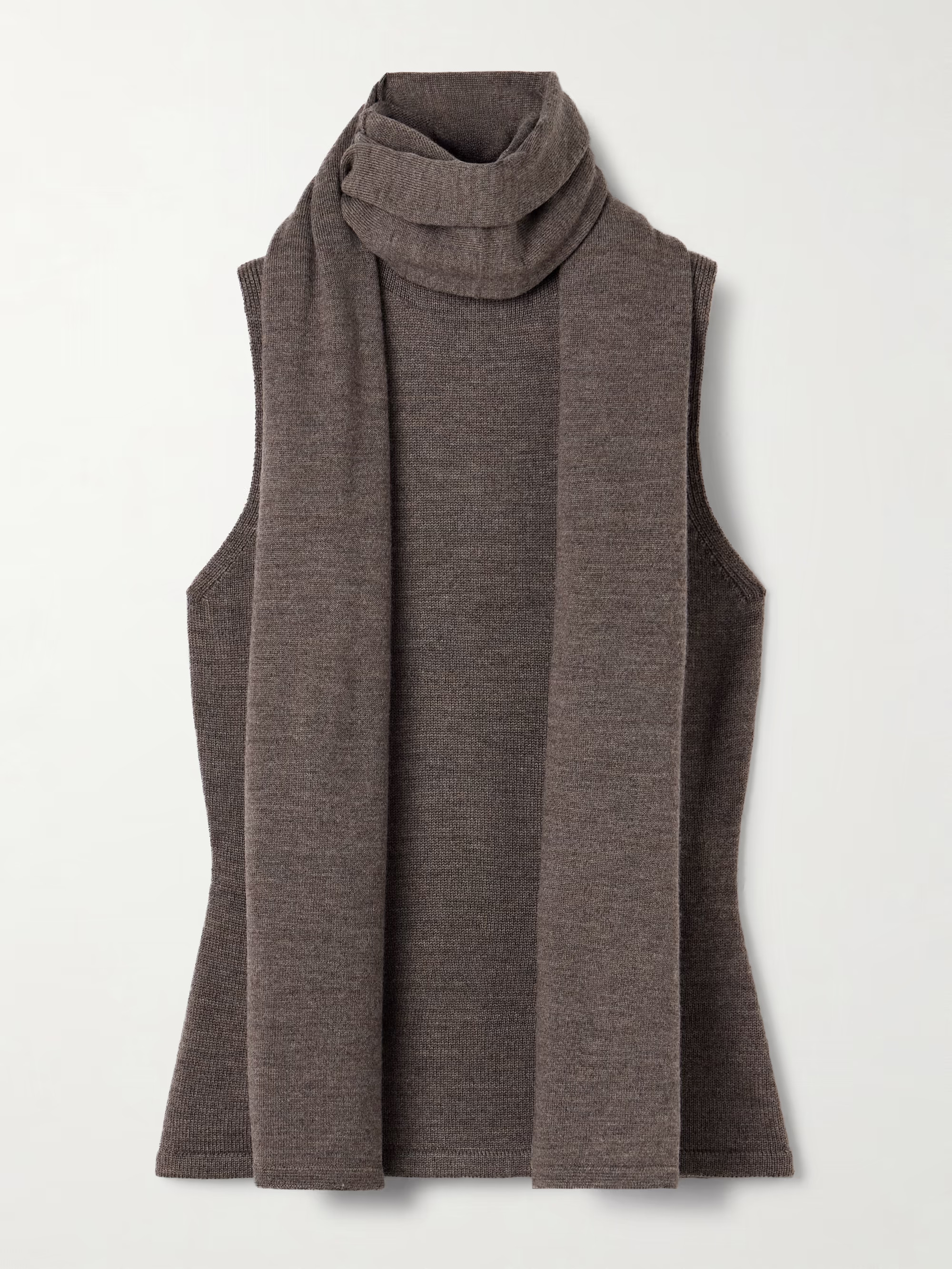 Canal scarf-detailed wool turtleneck top | NET-A-PORTER (US)