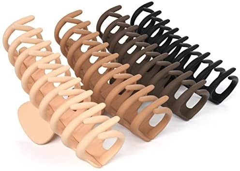 FRAMAR Large Claw Clips For Thick Hair – Large Hair Clip For Thick Hair, Girls Hair Clips Claw,... | Amazon (US)
