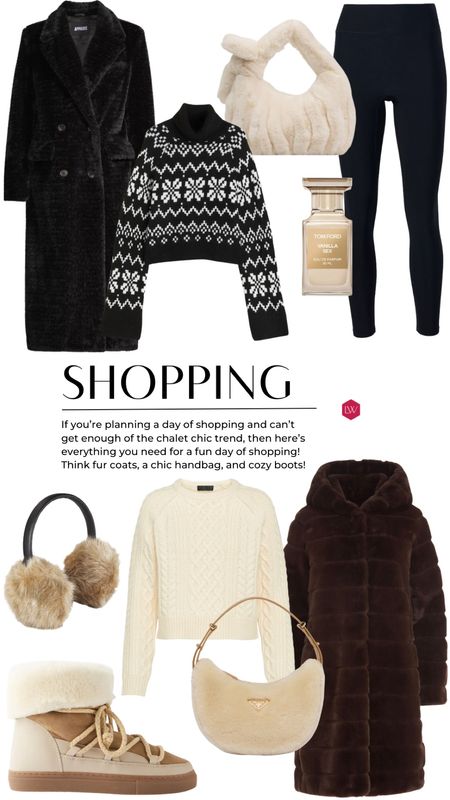 If you're planning a day of shopping and can't get enough of the chalet chic trend, then here's everything you need for a fun day of shopping! Think fur coats, a chic handbag, and cozy boots!

#LTKMostLoved #LTKstyletip #LTKSeasonal