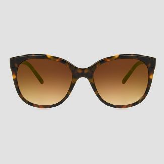 Women&#39;s Tortoise Shell Print Square Sunglasses - A New Day&#8482; Brown | Target