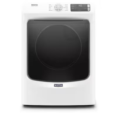 Maytag 7.3-cu ft Reversible Side Swing Door Stackable Gas Dryer (White) ENERGY STAR | Lowe's