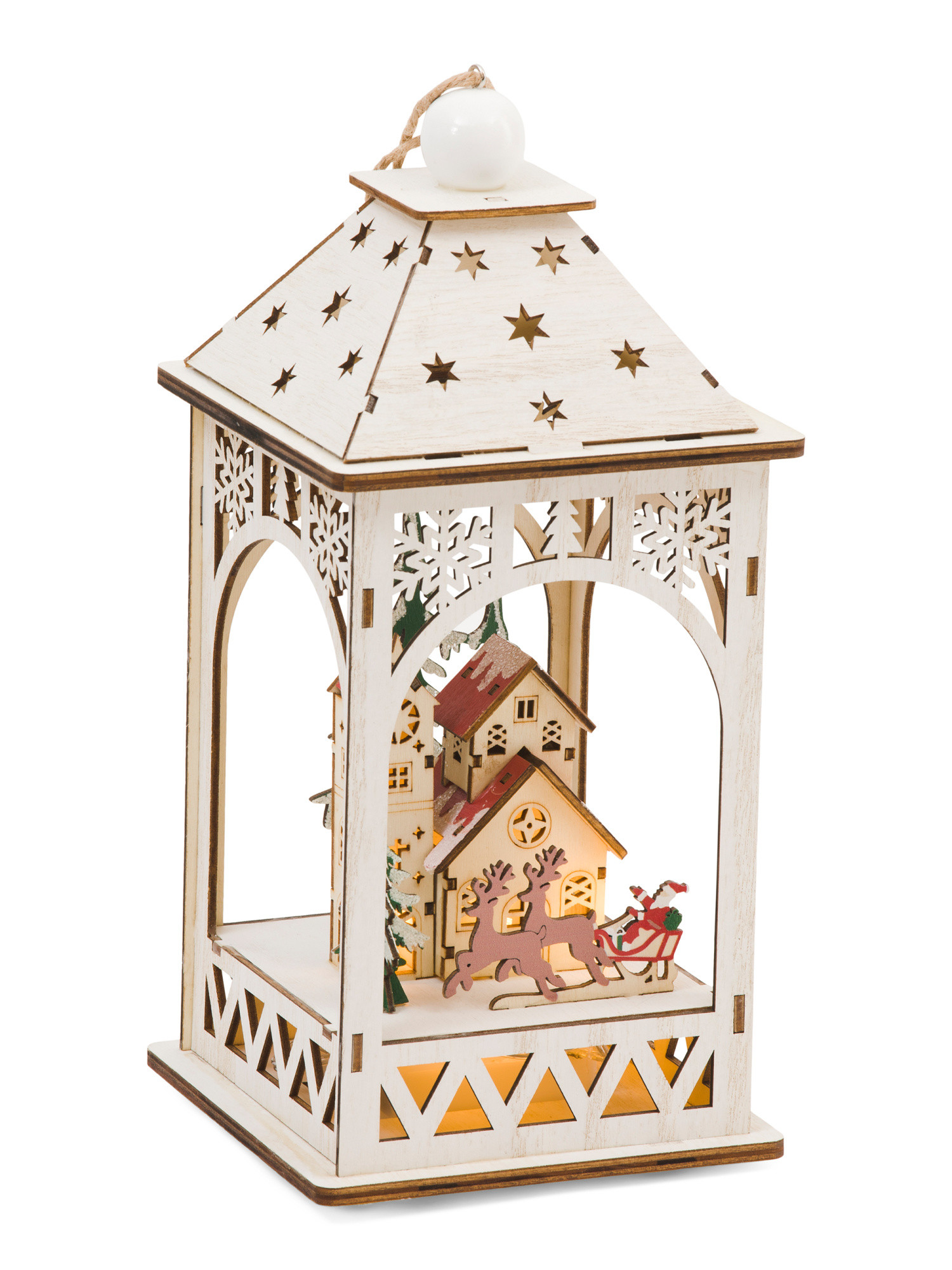 11in Led Wooden Lantern | TJ Maxx