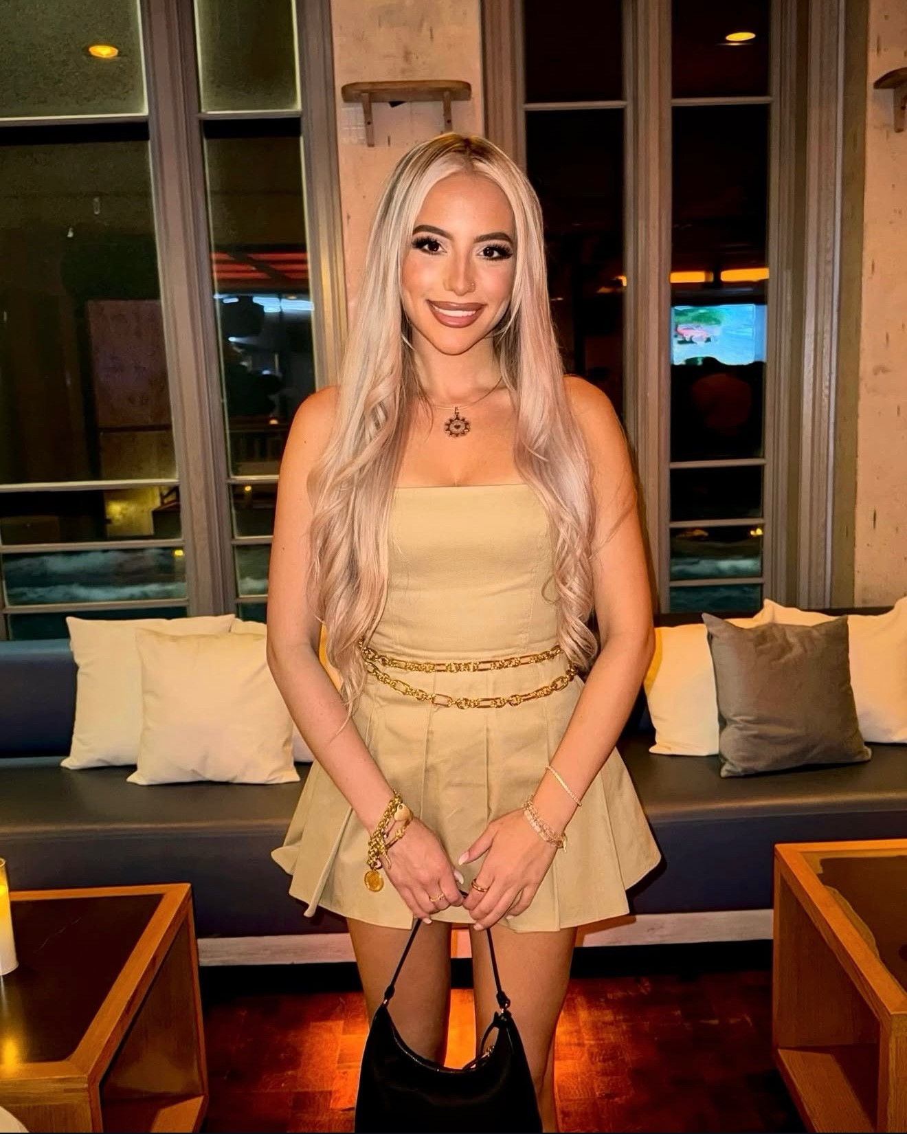 Obsessed with a look that’s equal parts classic + creative ✨

Wearing an Amanda Uprichard romper (THATS ON SALE NOW!!!) styled with my phone lanyard chain turned into a belt (DIY moment), the iconic Prada Re-Edition nylon bag, Christian Louboutin ballerina heels, and my everyday 18k gold Italian pendant and 18k gold charm bracelet my moms been collecting charms for since I was a kid  🤍

Perfect date night outfit, elevated night out look, and proof that accessories can make the outfit! 

Everything linked on my here ✨

#AmandaUprichard #PradaReEdition #LouboutinHeels #DesignerStyle #LuxuryDetails #ElevatedBasics #DateNightOutfit #NightOutLook #ItGirlStyle #LTK #LTKStyle #LTKFinds #ShopMyLook

#LTKgrwm #LTKdayinmylife #LTKootd
