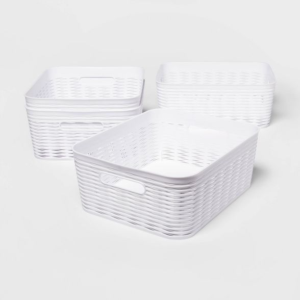 Set of 4 Medium Storage Baskets - Room Essentials™ | Target