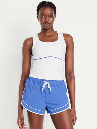 PowerSoft Racerback Cropped Shell Tank | Old Navy (US)