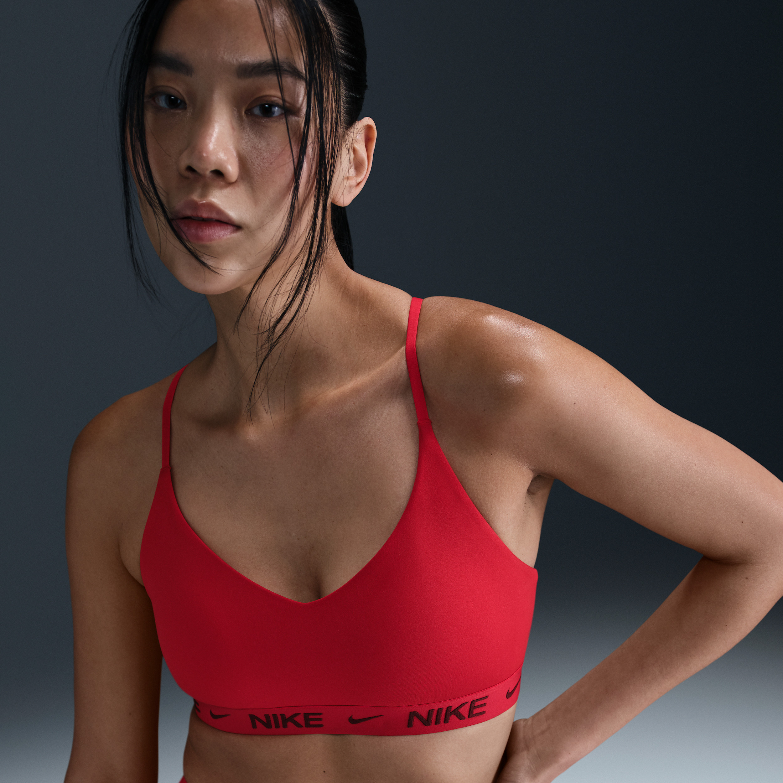 Nike Women's Indy Light Support Padded Adjustable Sports Bra in Red | FD1062-657 | Nike (US)