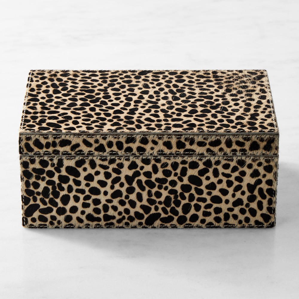 Cheetah Printed Hide Box | Williams-Sonoma