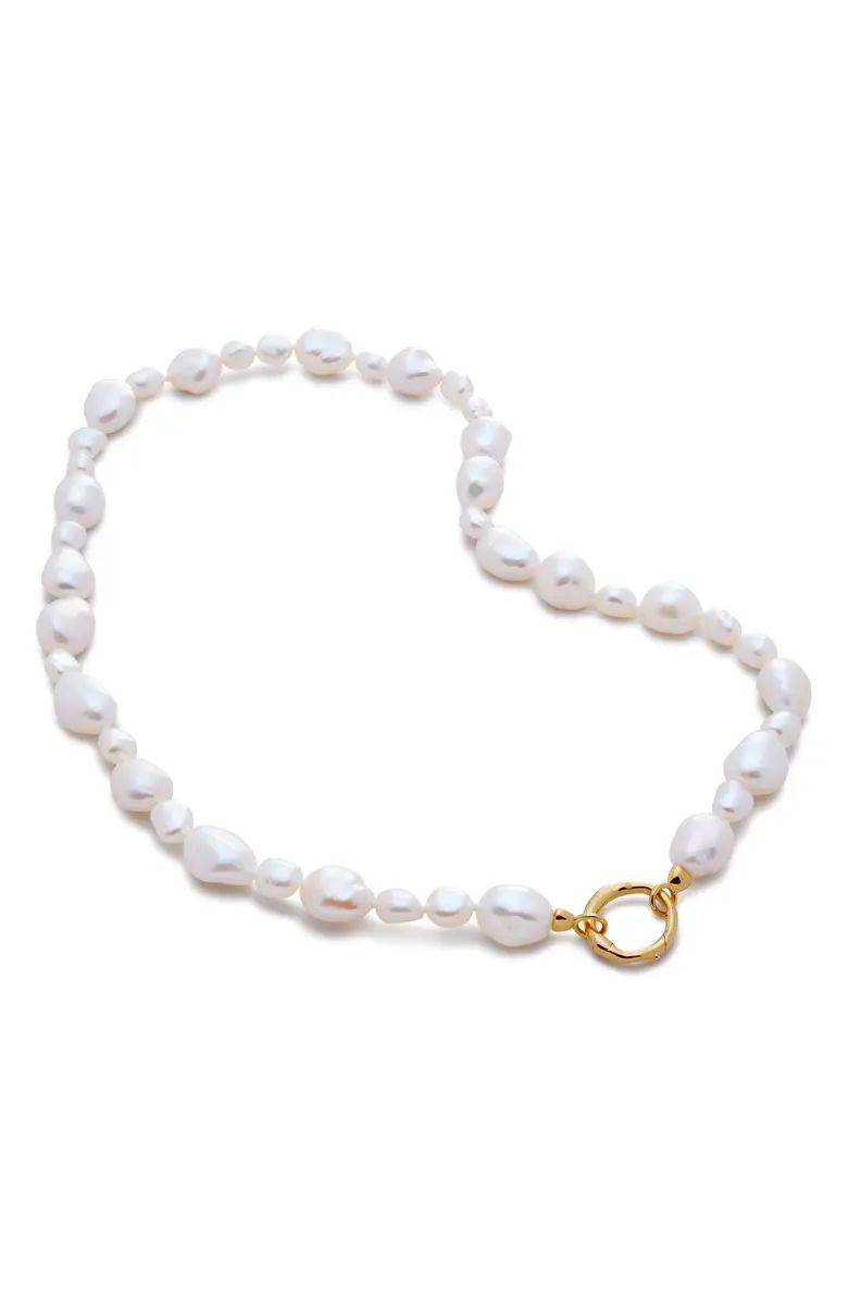 Monica Vinader Nura Reef Irregular Freshwater Pearl Necklace | Nordstrom | Nordstrom