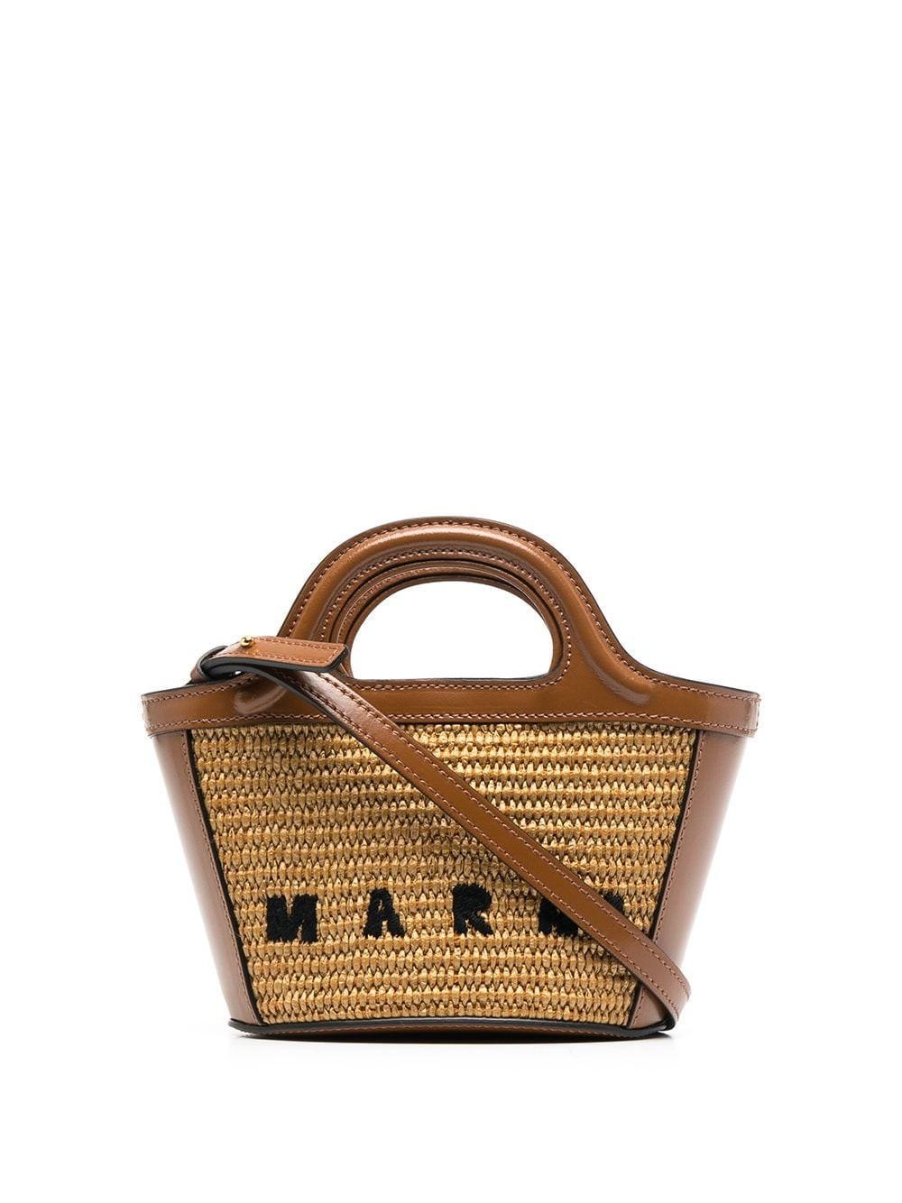 Marni Tropicalia logo-embroidered tote bag - Brown | Farfetch Global