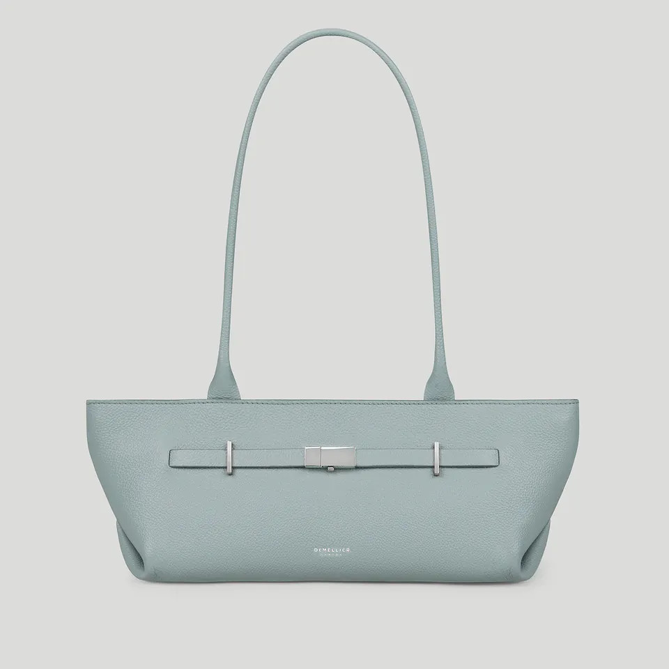 The New York Shoulder | Pacific Blue Small Grain | DeMellier | DeMellier