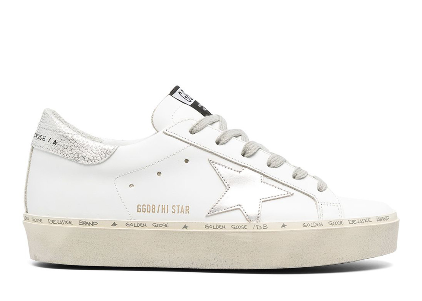 Golden Goose Hi Star White Silver (W) | StockX