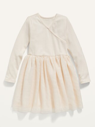 Fit & Flare Wrap-Front Tutu Dress for Toddler Girls | Old Navy (US)
