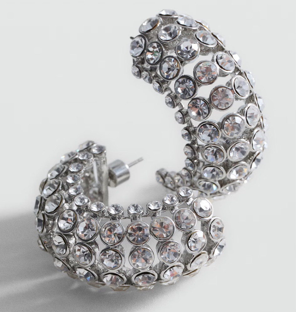  a touch of sparkle to any outfit with these statement crystal earrings from Mango ✨ #HolidayJewels #FestiveAccessories 

#LTKuk #LTKpartywear #LTKluxury