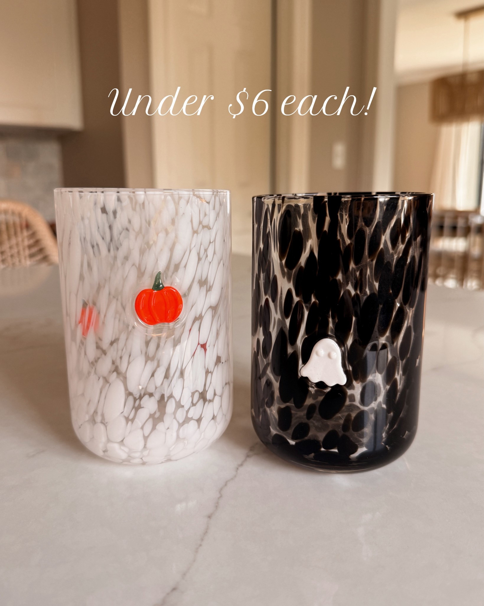 How cute are these Halloween glasses?! Great quality and under $6 each! 🎃👻🦇

#LTKFindsUnder50 #LTKHome #LTKSeasonal