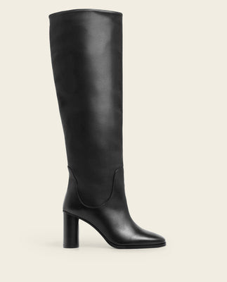 Octavia Leather Black | Flattered