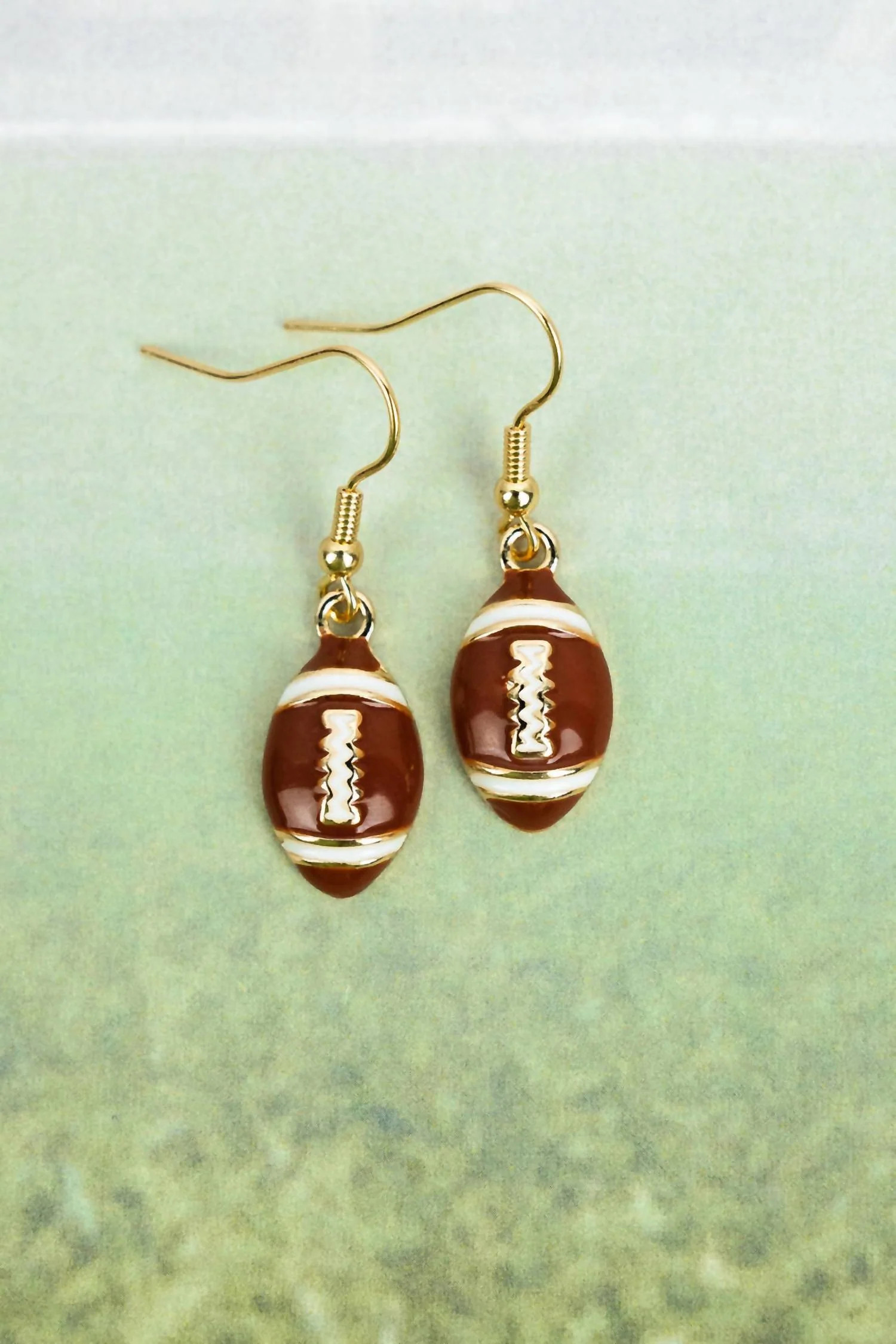Women's Football Dangle Earrings In Gold | Shop Simon