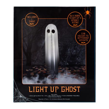 Light-Up Ghost Halloween Decor 10in x 46in | Five Below