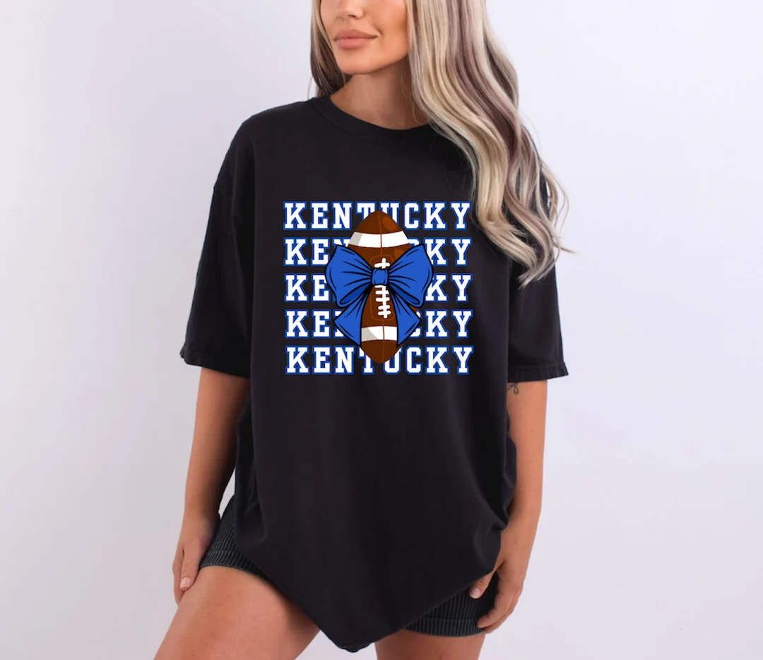 Kentucky Preppy Football Shirt, Kentucky Football, Kentucky Wildcats, Big Blue Nation, Game Day, ... | Etsy (US)