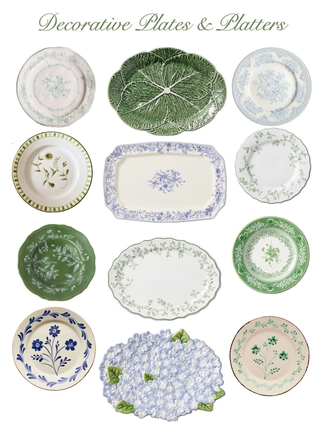 Beautiful plates for your next plate wall!💙🌿🤍

#LTKHome