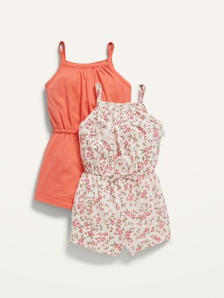 Sleeveless Jersey-Knit Romper 2-Pack for Baby | Old Navy (US)