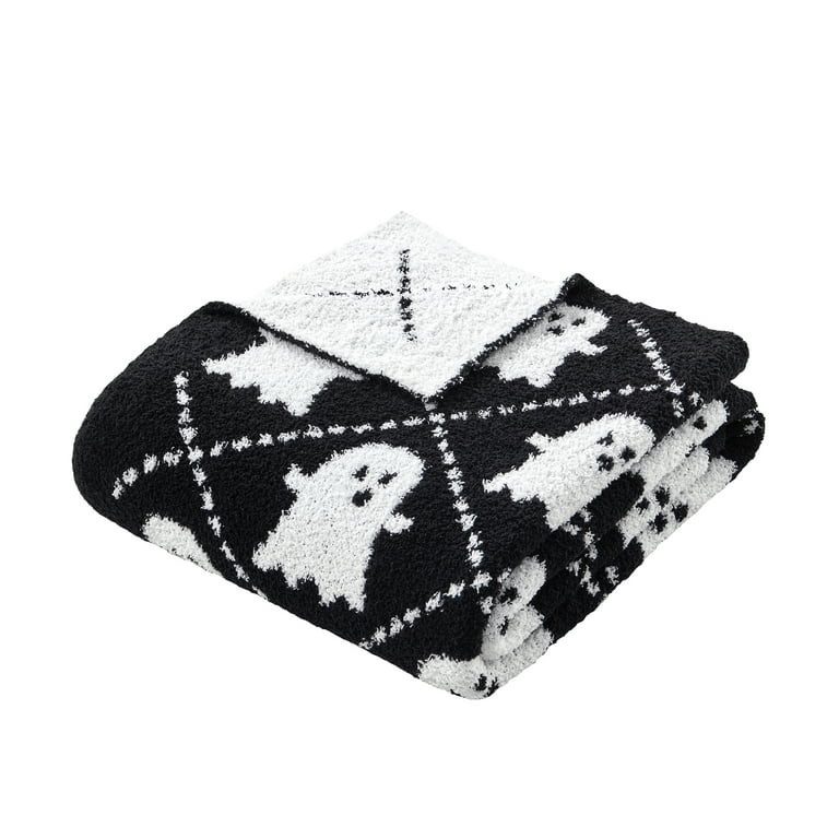 My Texas House Black/White Cozy Knit Ghost Throw, 50" x 60" | Walmart (US)