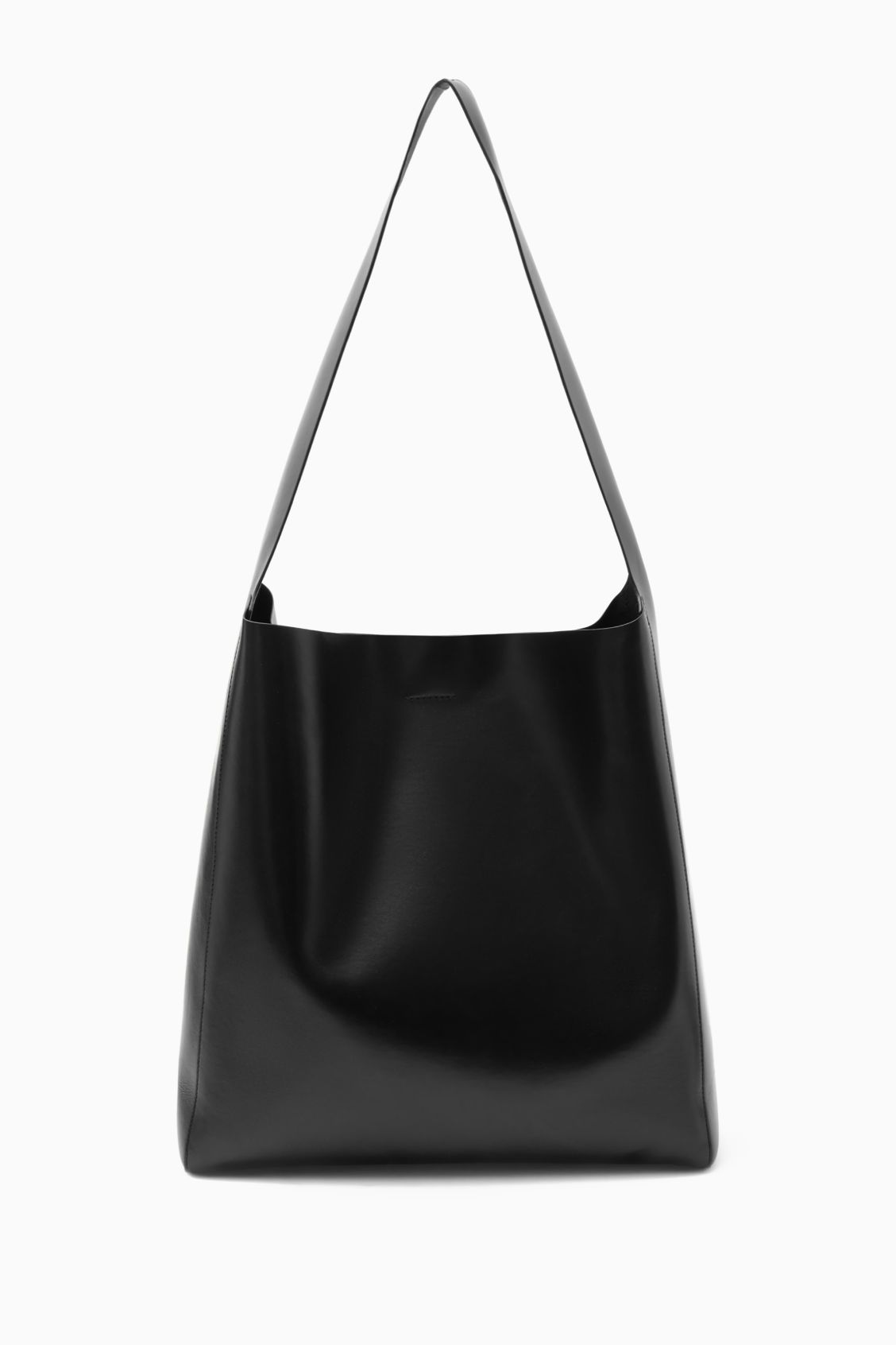 SLOUCHY SHOULDER BAG - LEATHER - BLACK - Accessories - COS | COS (US)