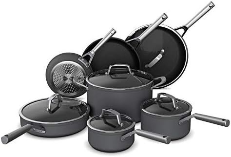 Ninja C39800 Foodi NeverStick Premium 12-Piece Cookware Set, Hard-Anodized, Nonstick, Durable & O... | Amazon (US)