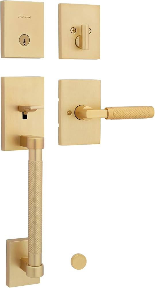 Kwikset Prava Front Door Lock Handle and Deadbolt Set, Entry Handleset Exterior with Interior Rev... | Amazon (US)