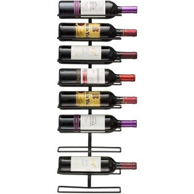 Sorbus 9-Bottle Wall Mounted Metal Wine Rack - Holds Wine Bottles, Liquor, Champagne | Target