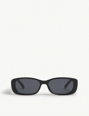 Unreal! rectangular-frame acetate sunglasses | Selfridges