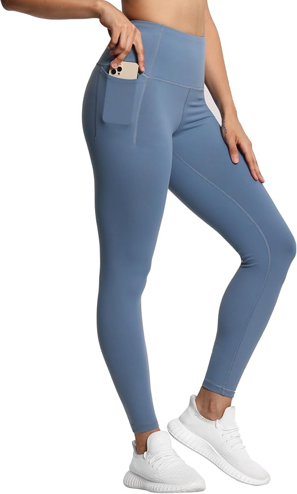 THE GYM PEOPLE Tummy Control Workout Leggings with Pockets High Waist Athletic Yoga Pants for Wom... | Amazon (US)