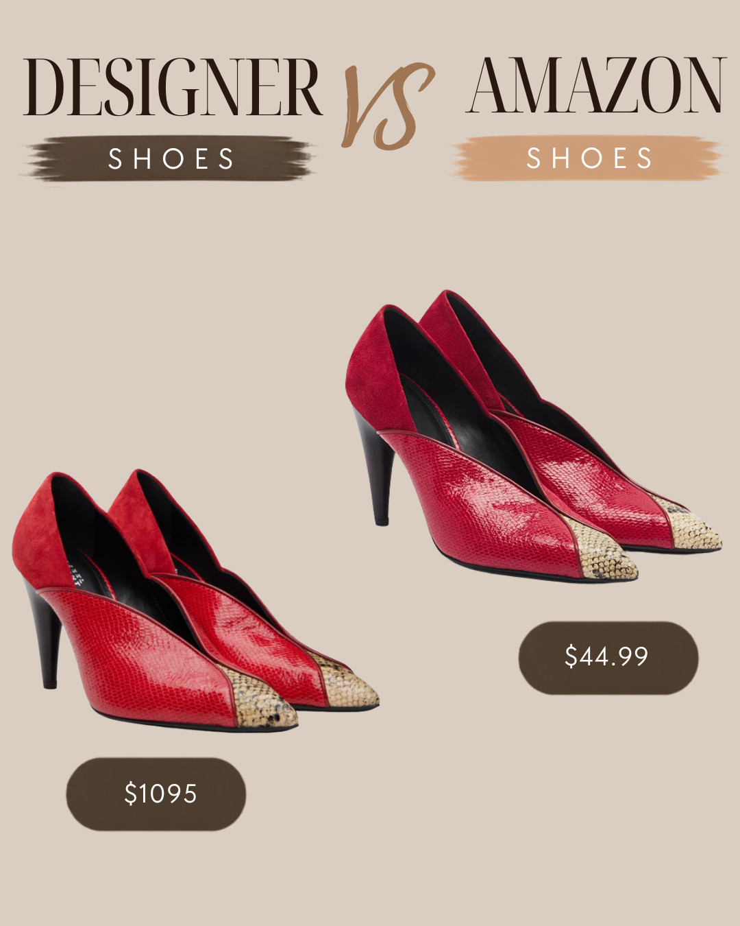 ✨ DESIGNER LOOKS. SMARTER PRICES. 👠🤎

Okay… these shoe finds are giving serious luxury vibes without the luxury price tag. 👀

I found some gorgeous styles that look polished, timeless, and way more expensive than they actually are. ✨

🤎 Chic & effortless
👠 Designer-inspired styles
✨ Easy to wear on repeat
💸 Same vibe. Smarter buy.

Now tell me… would you splurge on the designer pair or save with the Amazon find? 👀👇

🛍️ Shop the comparisons 🤎 

 #affiliatelink #ad #AmazonFinds #DesignerInspired #AmazonFashion #AffordableStyle #LTKootd #LTKBeauty