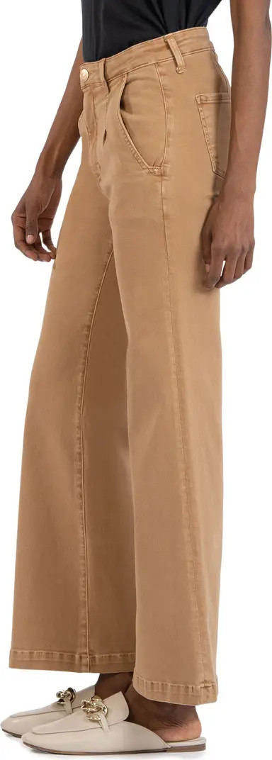 Meg High Waist Slash Ankle Wide Leg Jeans | Nordstrom