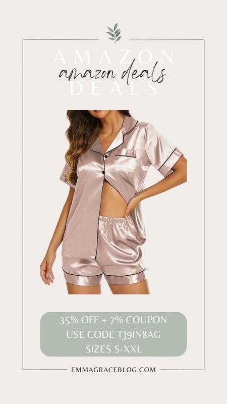 Ekouaer Silk Pajamas Womens Short Sleeve Sleepwear Soft Satin Button Down Loungewear 2 Piece Pjs Shorts Set S-XXL
Discount:35%off+7%coupon
Code: TJ9IN8AG

#LTKunder50 #LTKsalealert #LTKFind