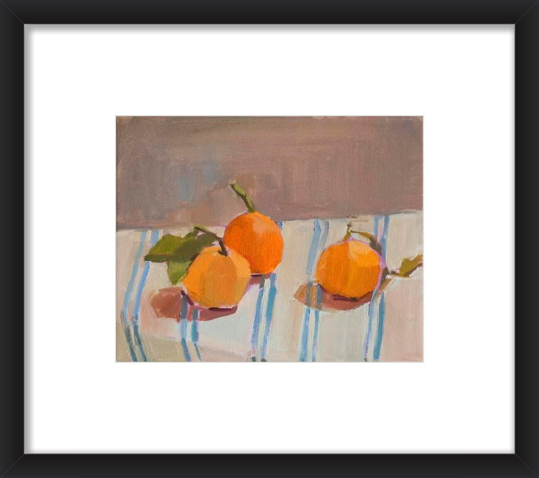 Satsumas on Stripes | Artfully Walls