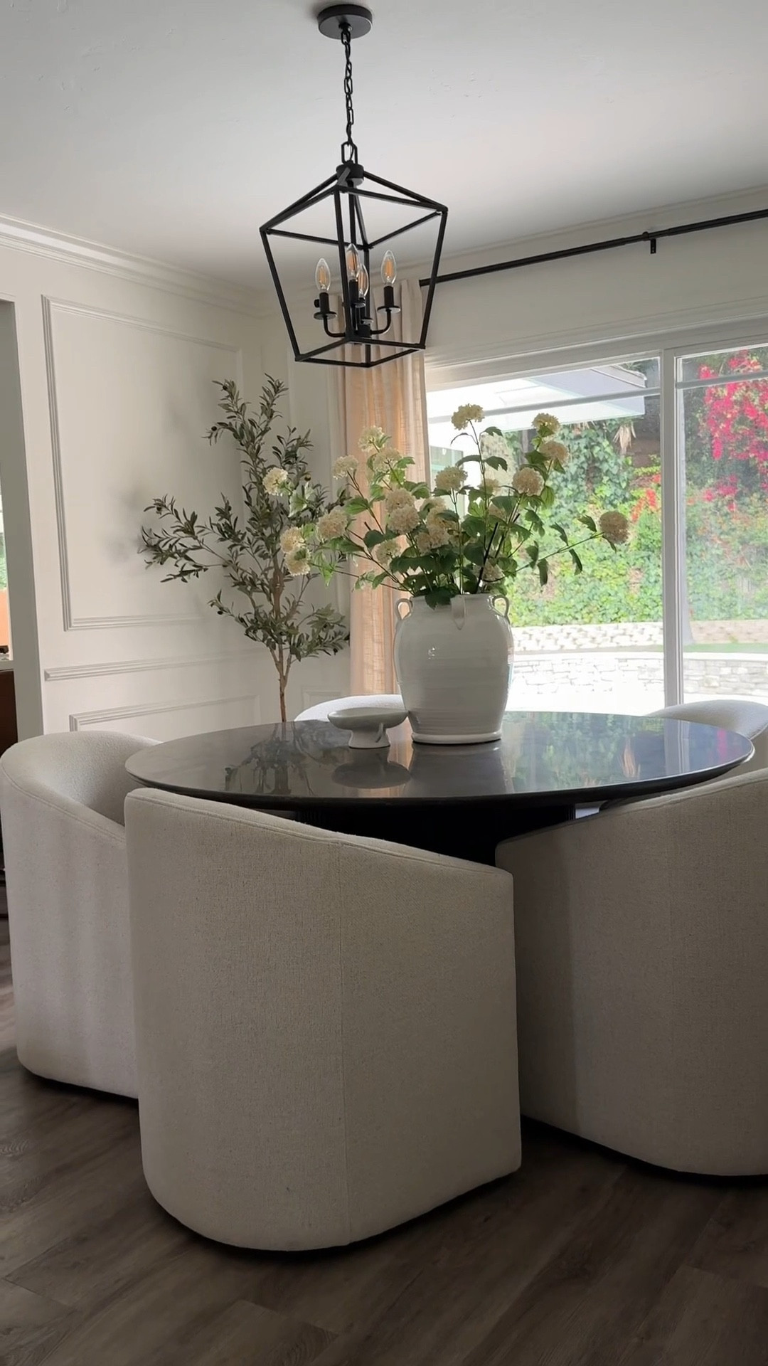  dining room upgrade 
I forgot to record before we added the wainscoting walls or the rectangular dining
Table we had before upgrading to a round but I truly loved how the space turned out !  It’s amazing how much space we got by swapping to a round dining
Table! 


#LTKWatchNow #LTKHome #LTKU