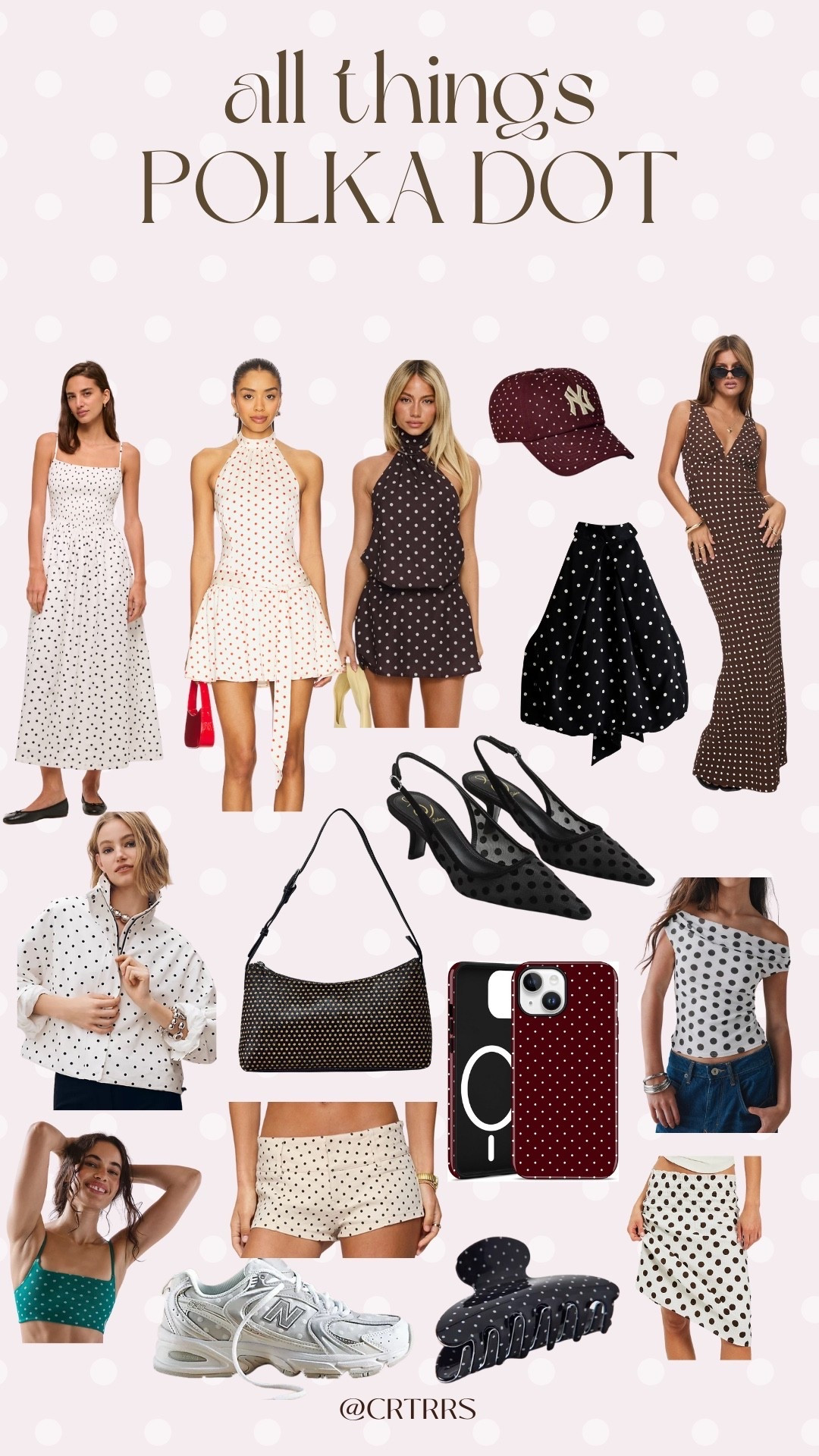 everything polka dot! 
loving polka dot for every season 🖤🤍