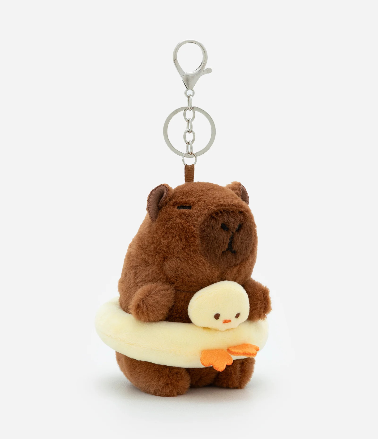 Chaveiro Infantil com Pelúcia Capivara na Boia - Tam Único Marrom - Lojas Renner | Renner (BR)