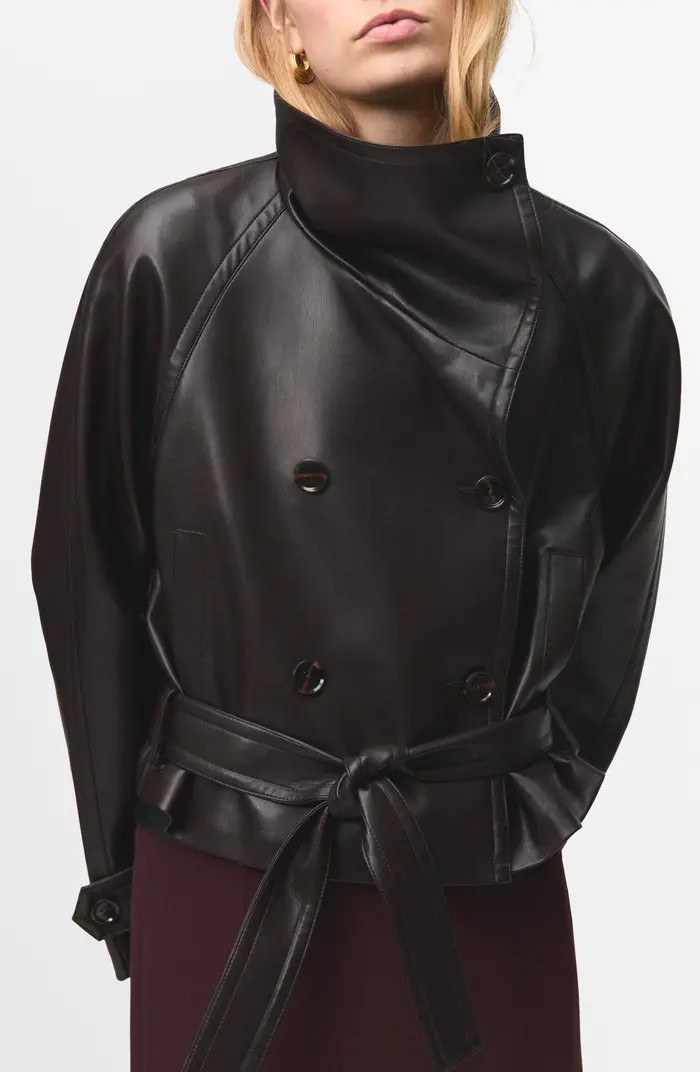 Faux Leather Maxi Jacket | Nordstrom