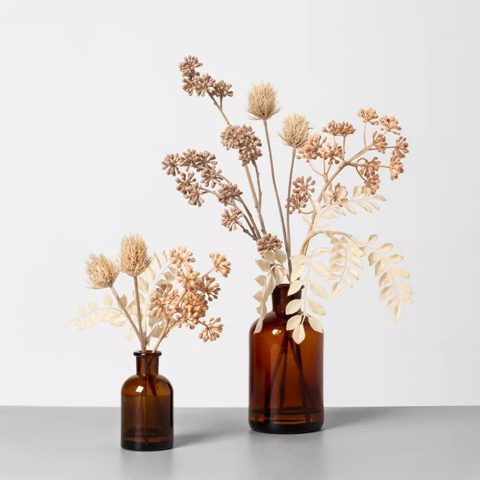 Faux Bleached Thistle & Sedum Arrangement - Hearth & Hand™ with Magnolia | Target