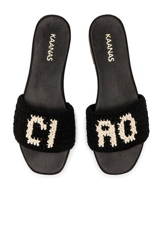 Kaanas Serin Ciao Sandal in Black from Revolve.com | Revolve Clothing (Global)