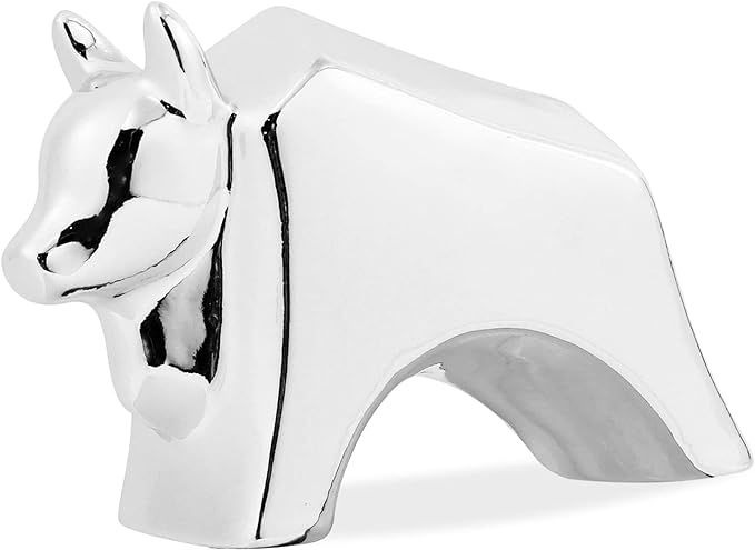 CERANEE Ceramic Cow Statues Home Décor, Modern Small Animal Abstract Art Decorative Sculpture, G... | Amazon (US)