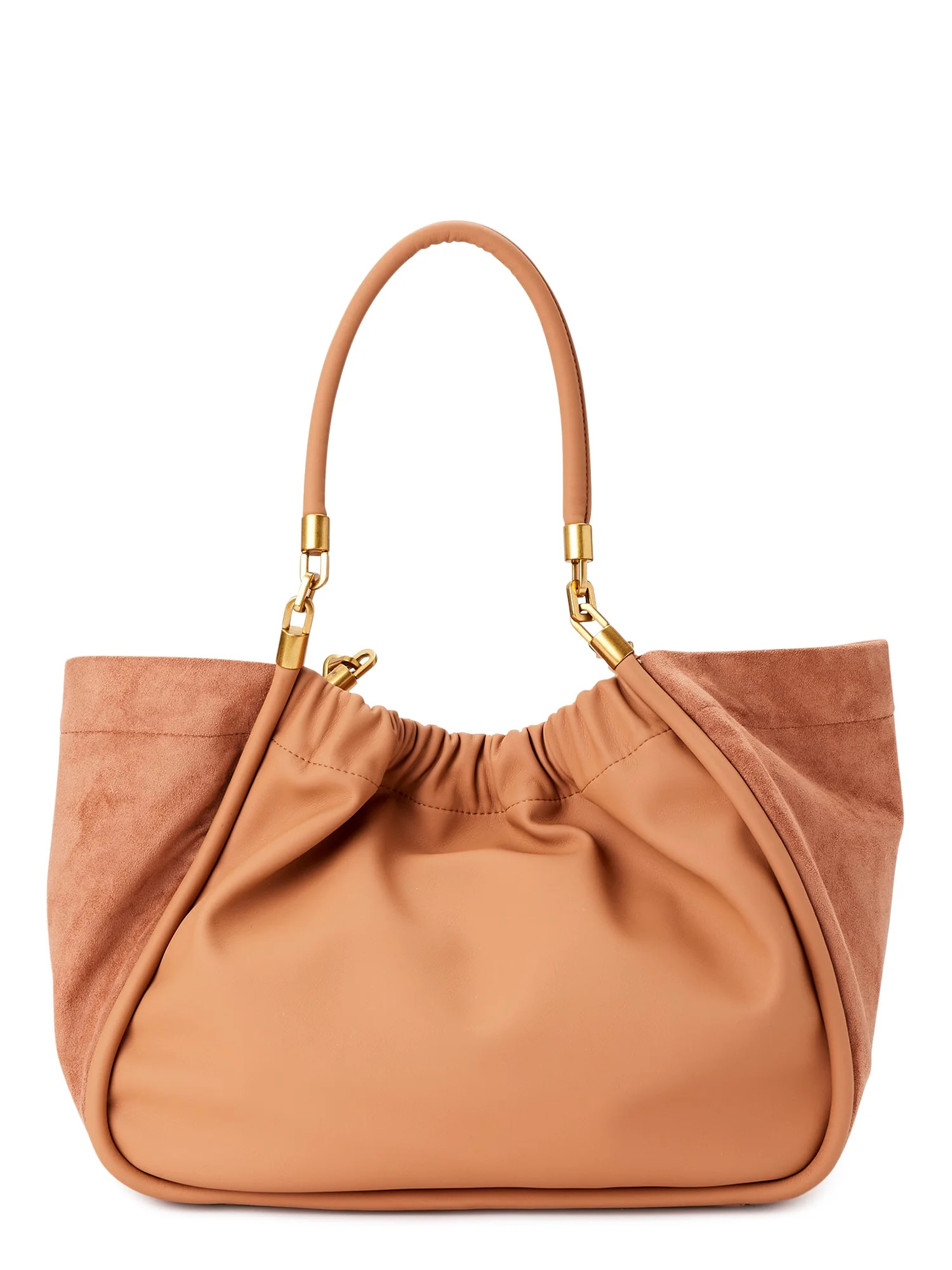 Scoop Women's Sueded Tote Bag Beige - Walmart.com | Walmart (US)