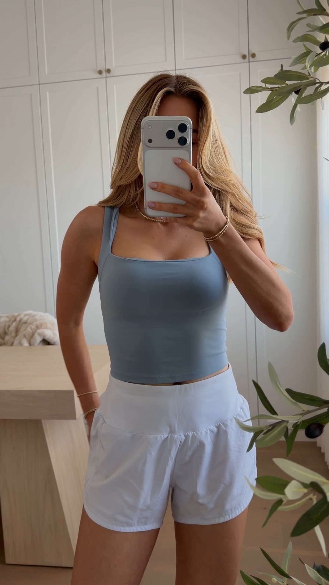 bra tank: xs // shorts: small