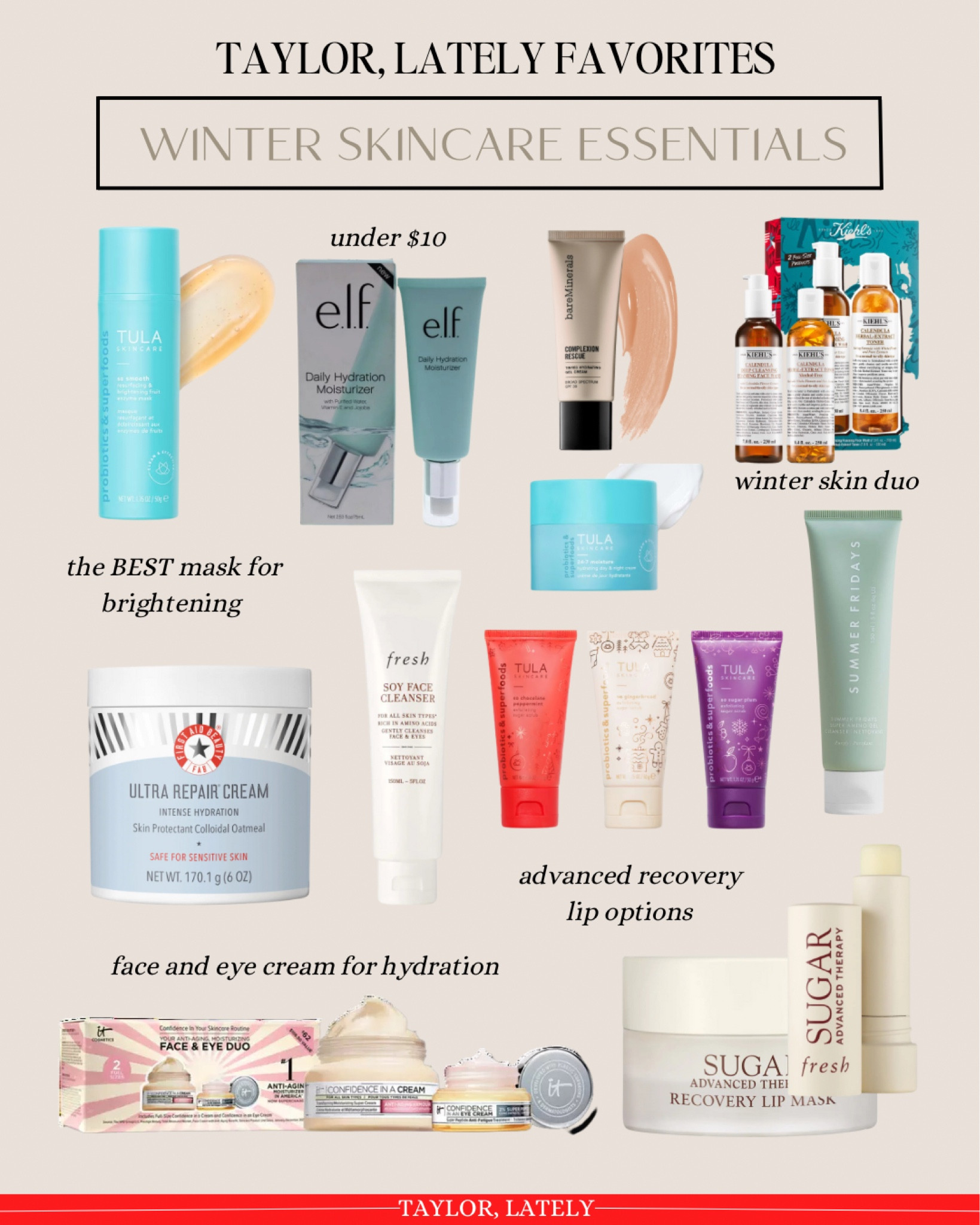 Winter skincare must haves! These are all my favorite products for hydration in the cooler, dry months. 

Moisturizer | Tinted Moisturizer | Face Moisturizer | Face Cream | Sephora Skincare | Skincare

#LTKbeauty #LTKSeasonal #LTKfindsunder100