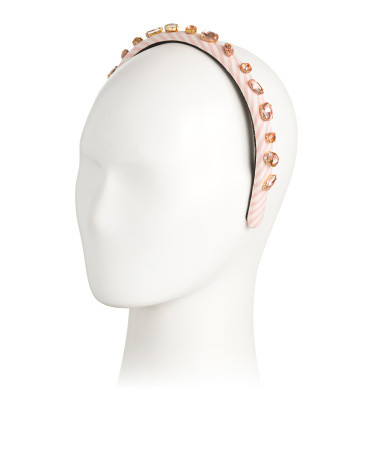Embellished Seersucker Headband | TJ Maxx