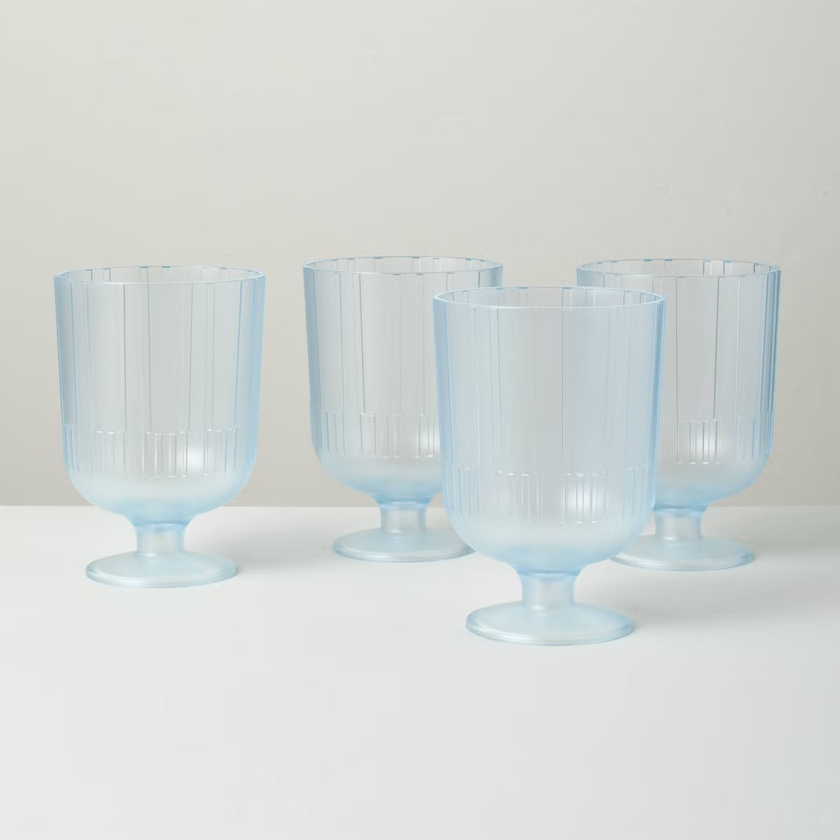 16oz Textured Tritan Plastic Wine Goblet - Hearth & Hand™ with Magnolia | Target